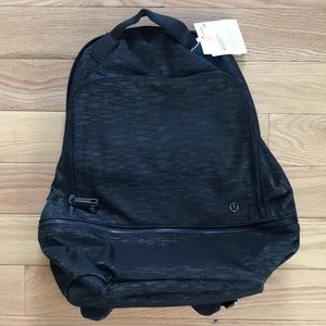 Lululemon City Adventurer Backpack 17L *Aqueous Ikat Jacquard Black Highlander